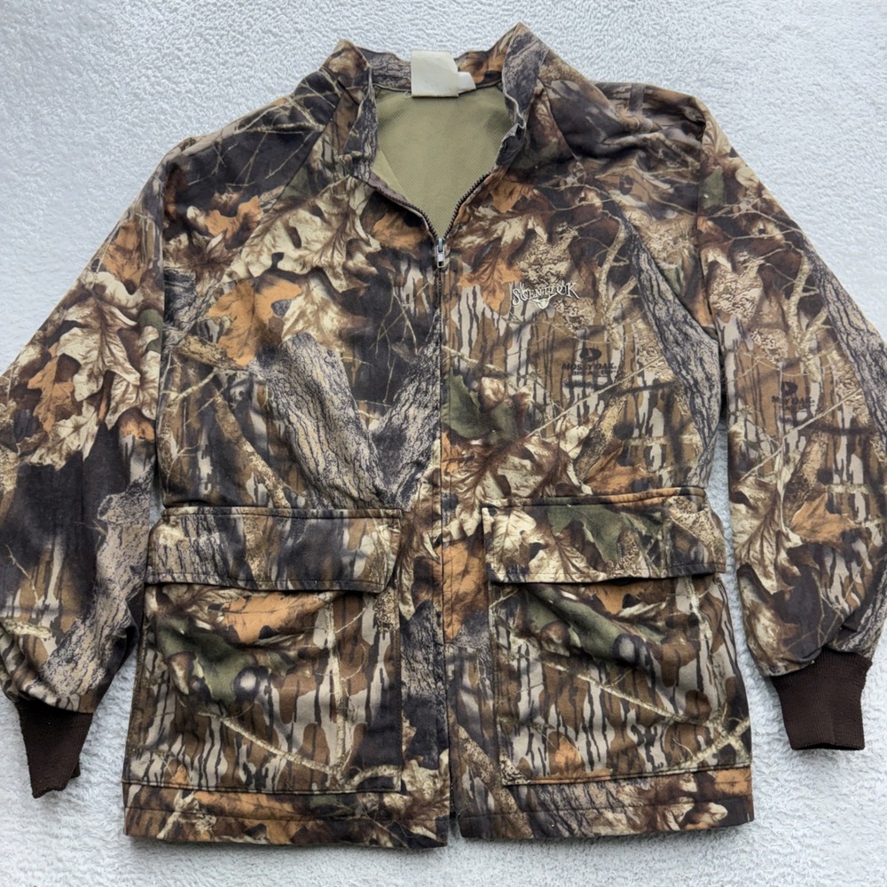 Scent-Lok Mossy Oak Break-Up Camo Hunting Jacket Mens Large Made in USA